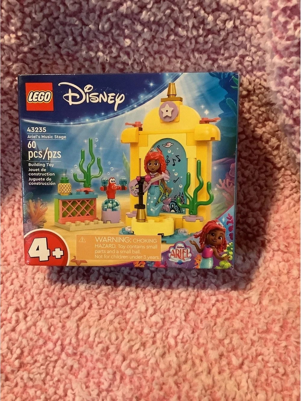 LEGO Disney Ariel's Music Stage Building Toy Set 43235, 60 pcs